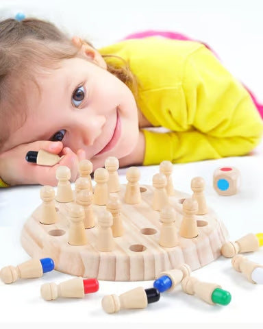 Juego Montessori de memoria y colores