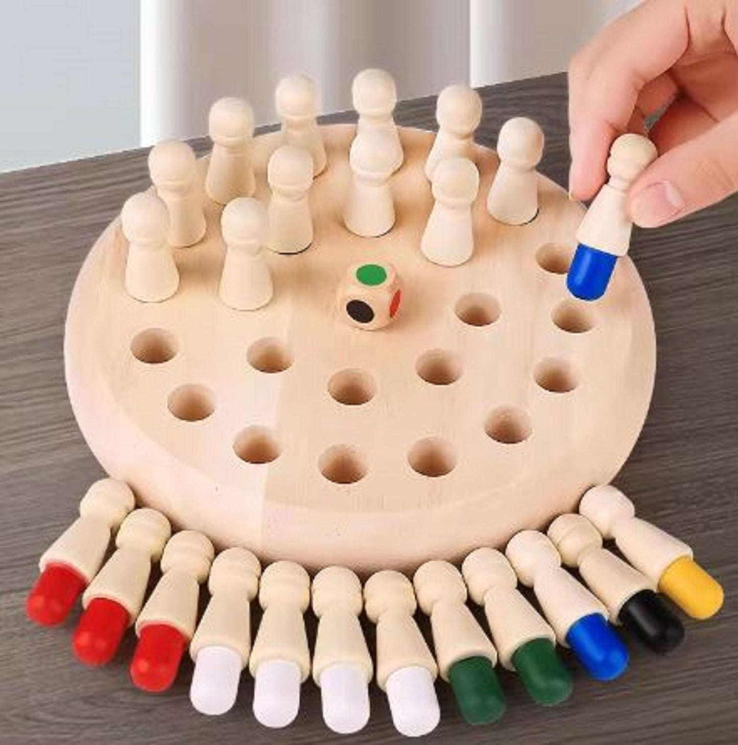 Juego Montessori de memoria y colores