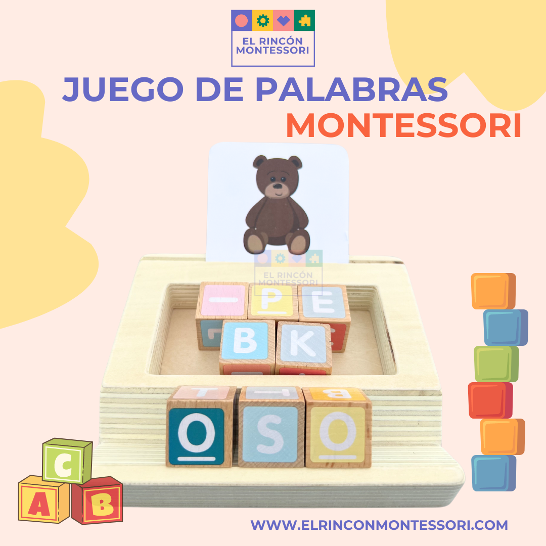 Juego de Palabras Montessori El Rincon Montessori