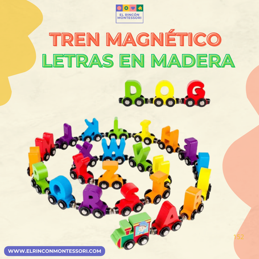 Tren Magnético Letras En Madera