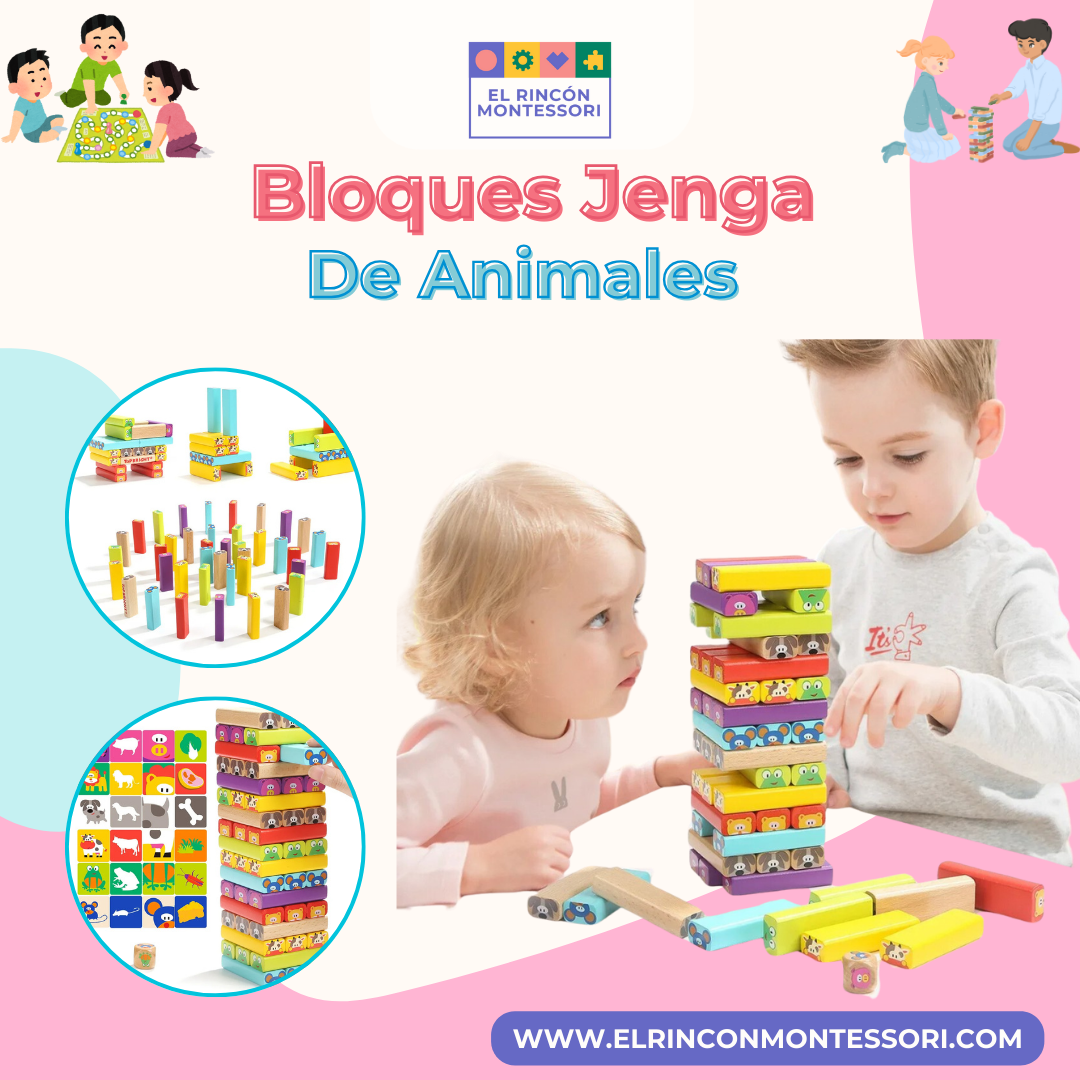 Bloques Jenga De Animales