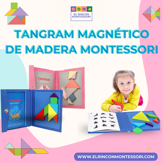 Tangram Magnético de Madera Montessori