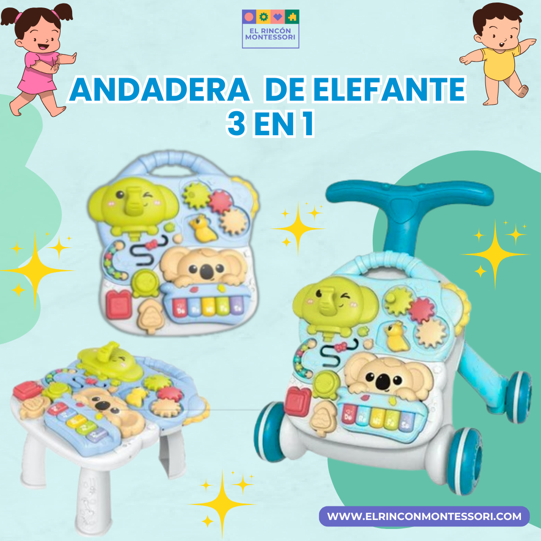 Andadera Elefante 3 En 1