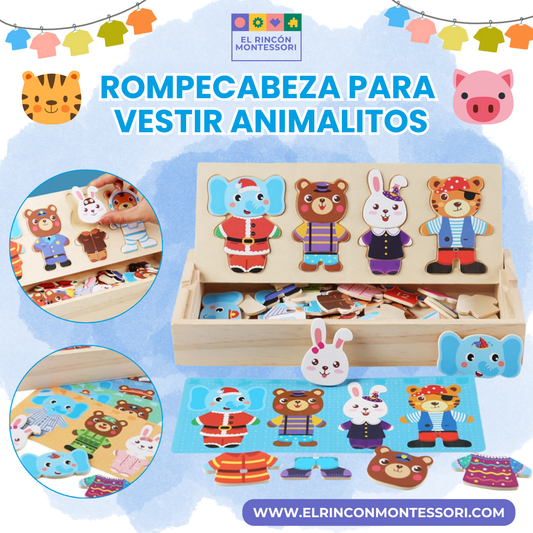 Rompecabeza Para Vestir Animalitos