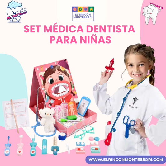 Set Medica Dentista Para Niñas