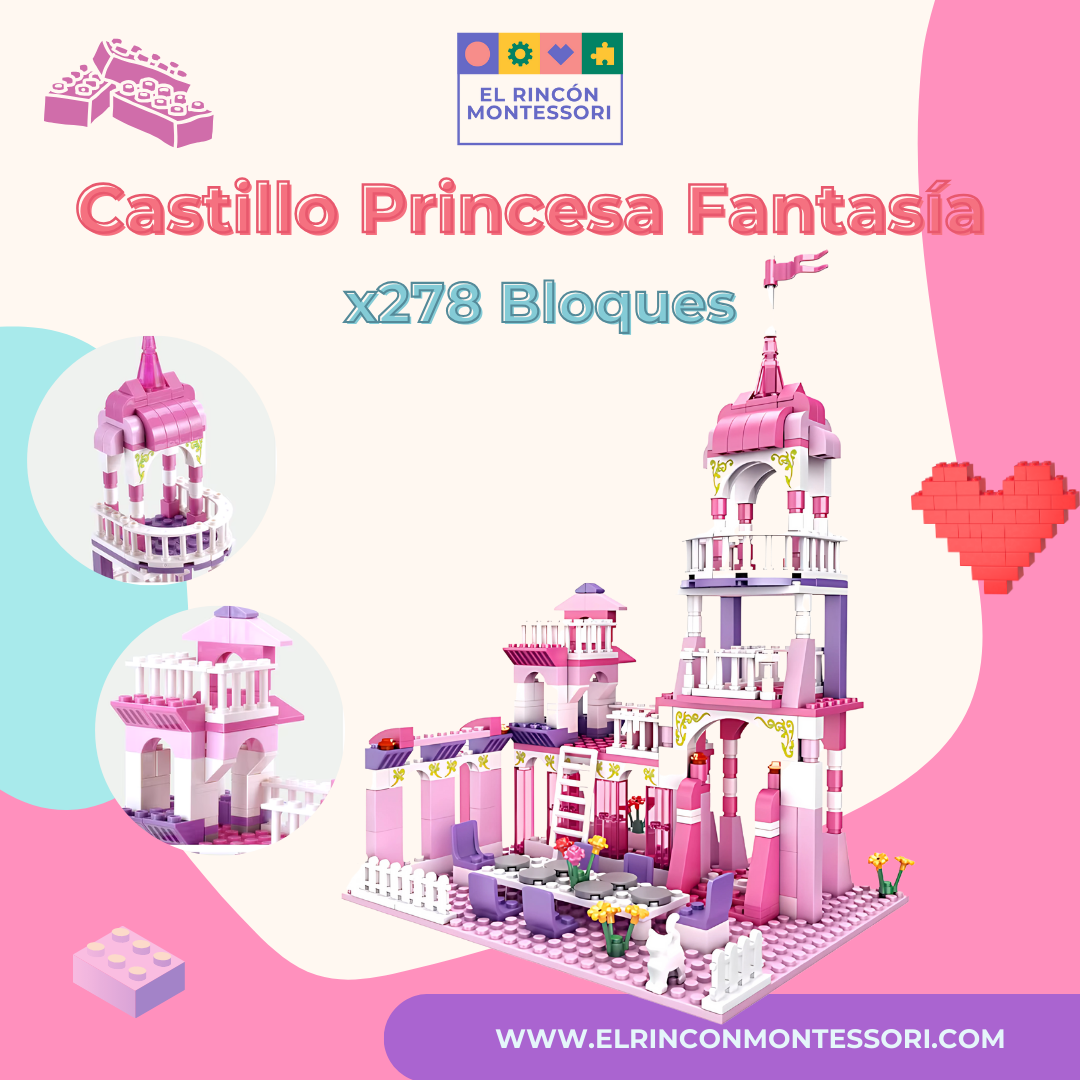 Castillo Princesa Fantasía x278 Bloques