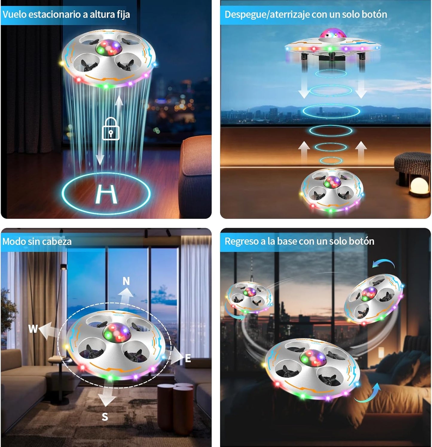 Mini Dron Ovni Para Niños