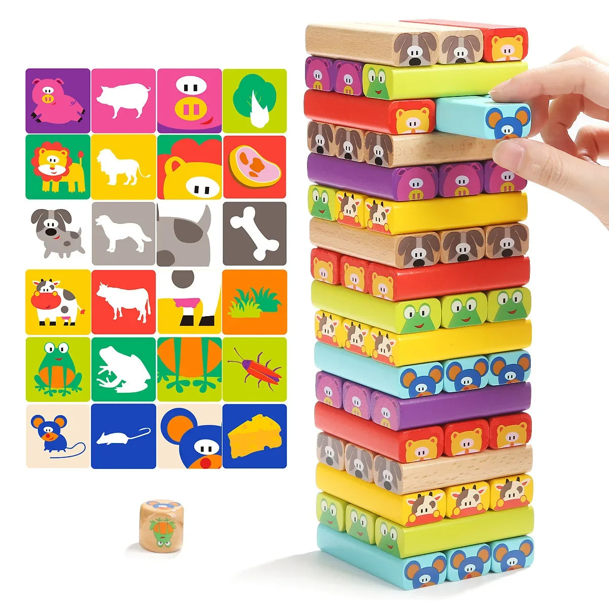 Bloques Jenga De Animales