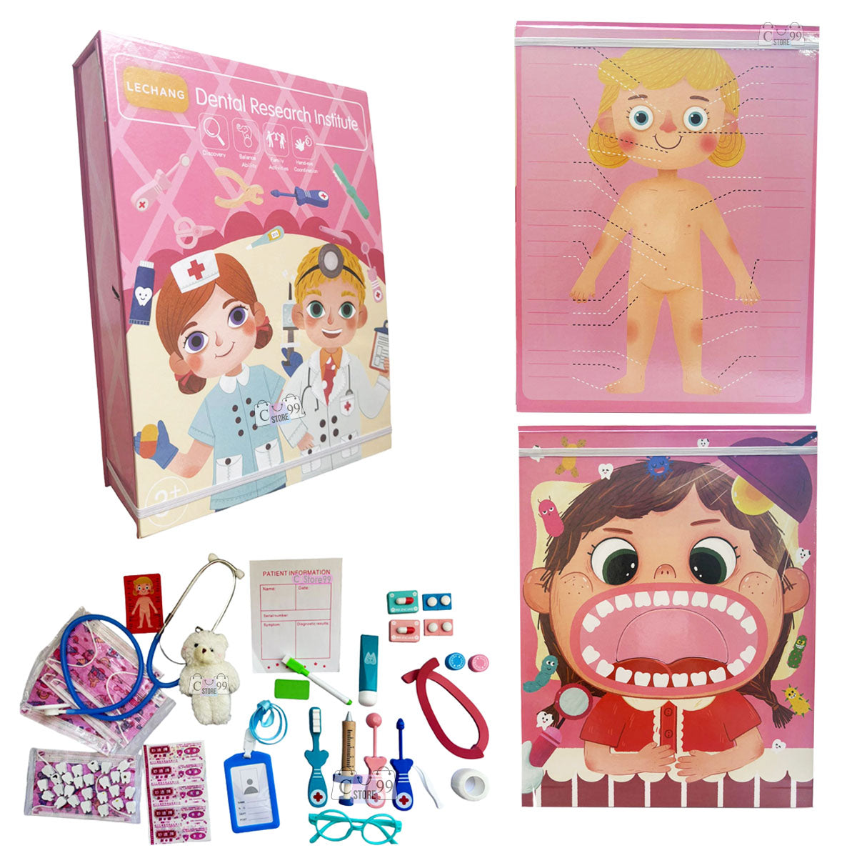 Set Medica Dentista Para Niñas