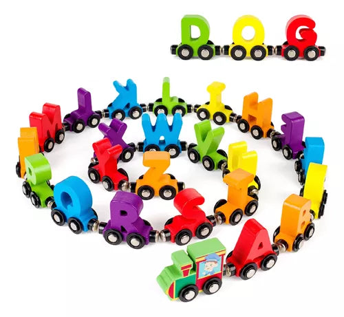 Tren Magnético Letras En Madera