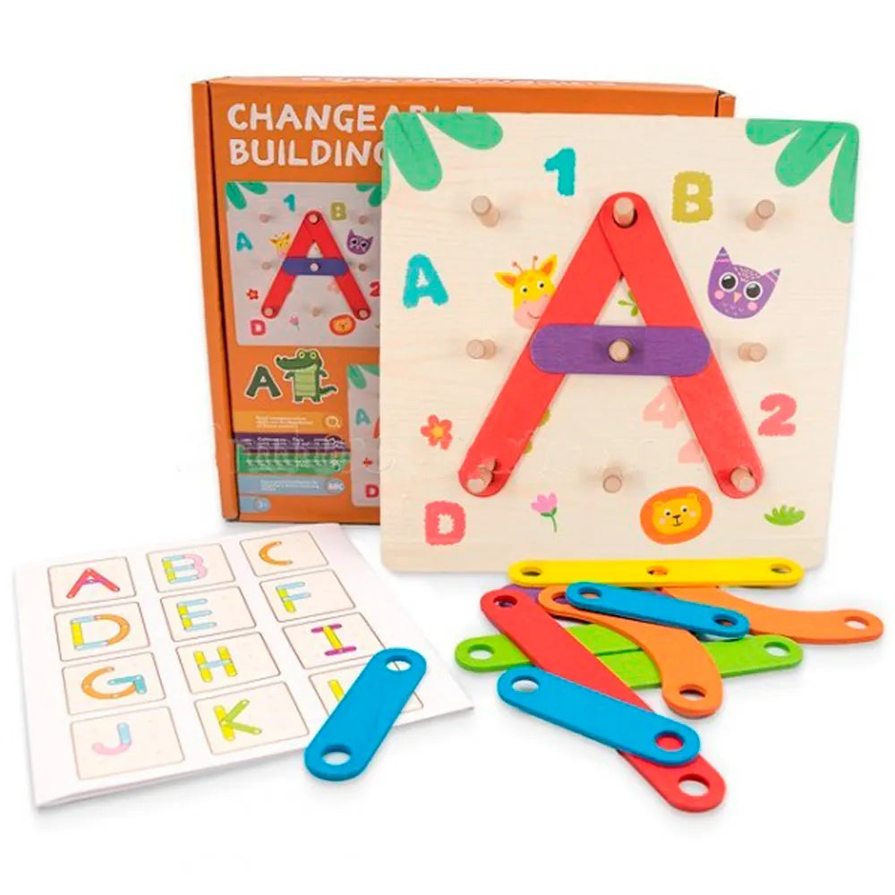 Tablero Didáctico Letras y Números Montessori