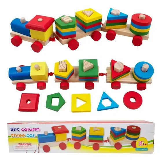 Tren De Madera Didáctico