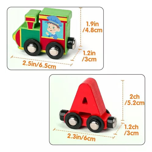 Tren Magnético Letras En Madera