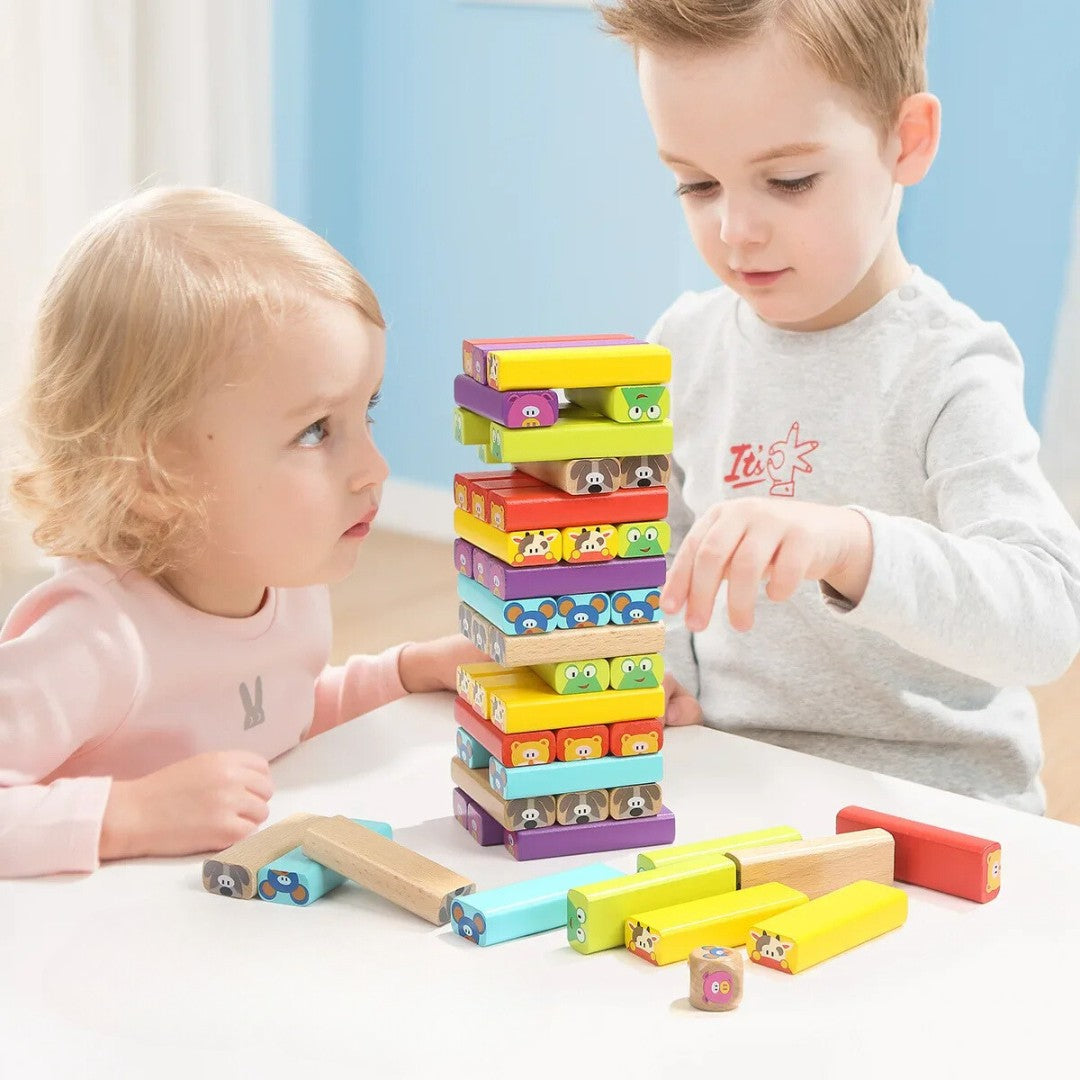 Bloques Jenga De Animales