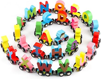 Tren Magnético Letras En Madera