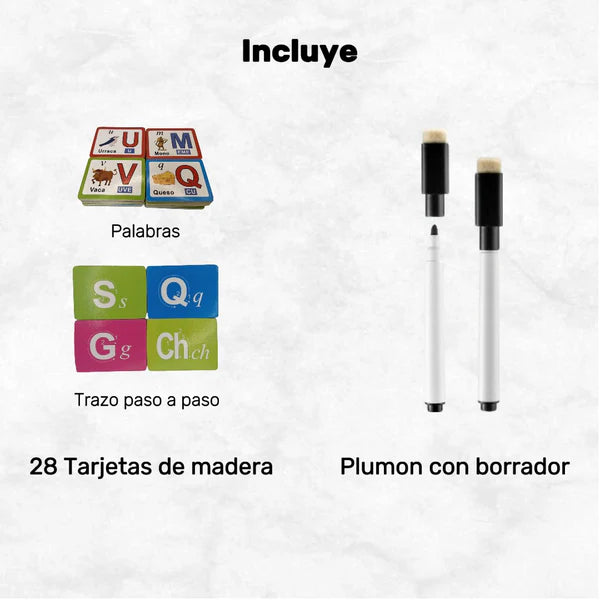 Tablero Cognitivo De Letras Mayusculas