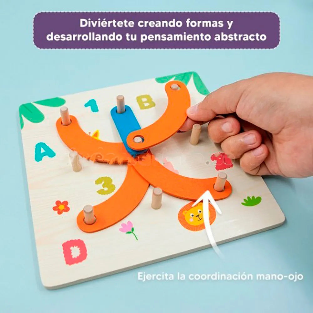 Tablero Didáctico Letras y Números Montessori