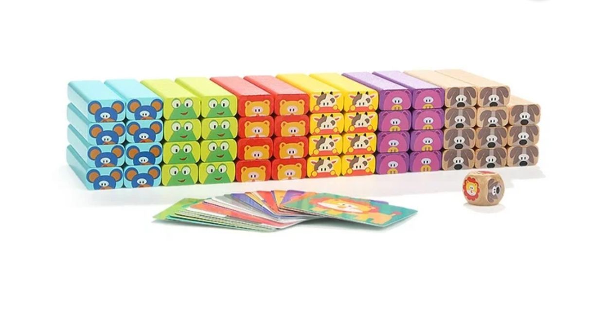 Bloques Jenga De Animales