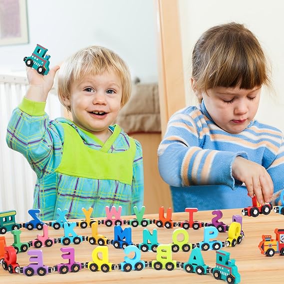 Tren Magnético Letras En Madera