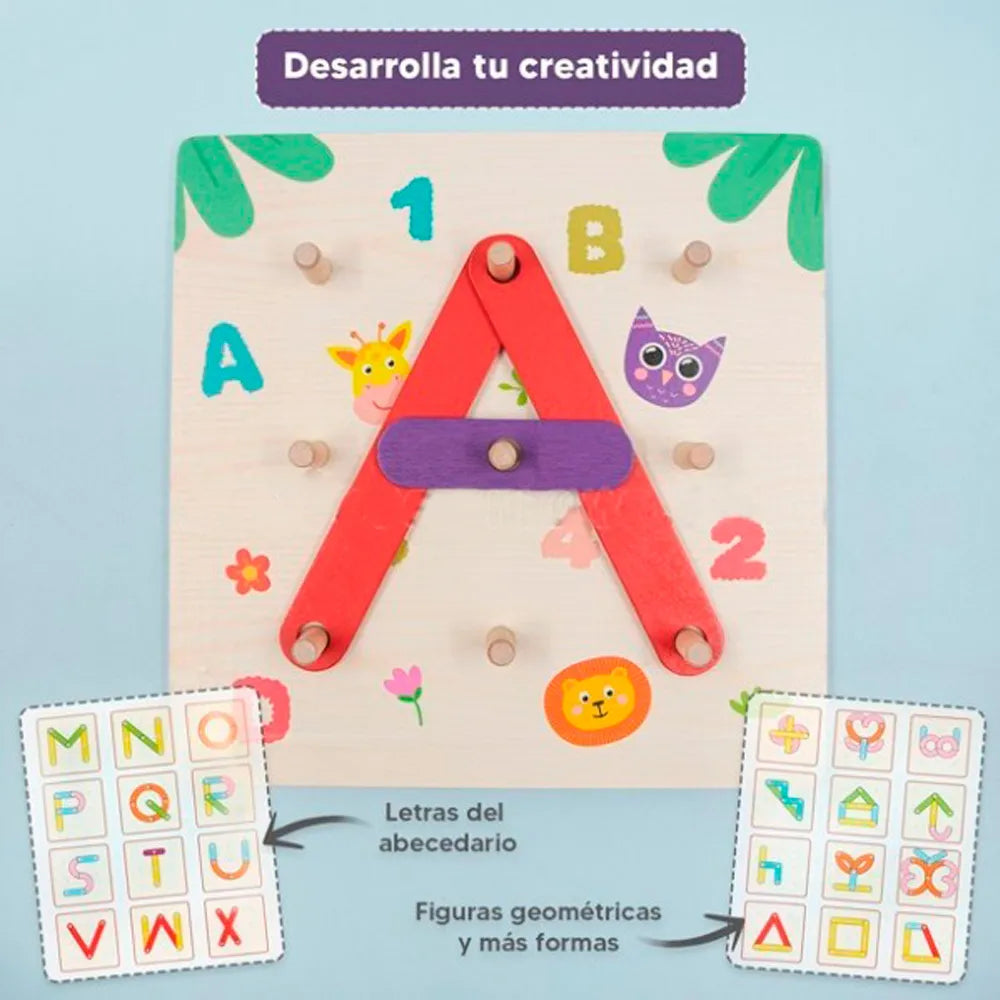 Tablero Didáctico Letras y Números Montessori