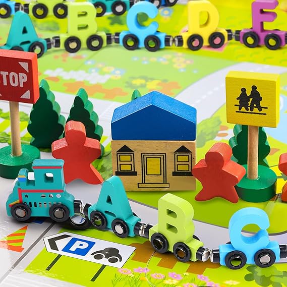 Tren Magnético Letras En Madera