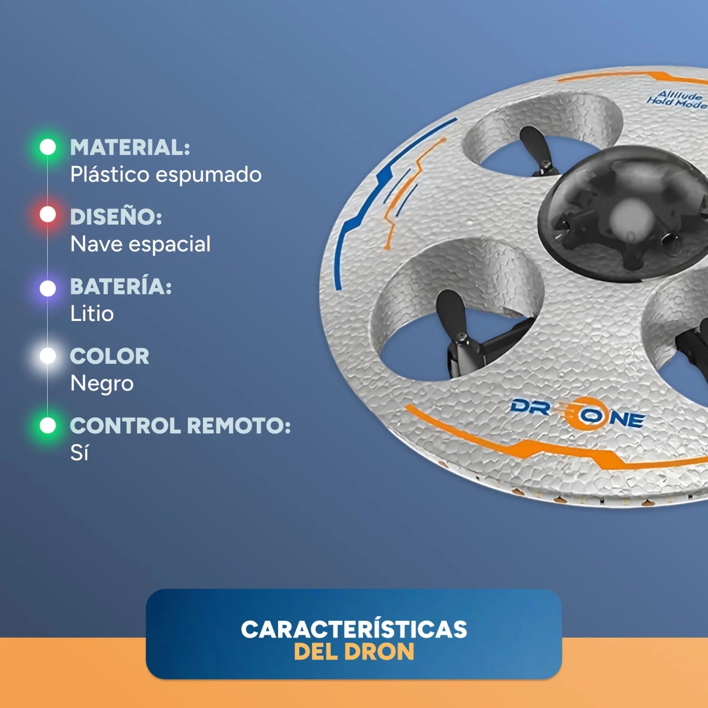 Mini Dron Ovni Para Niños