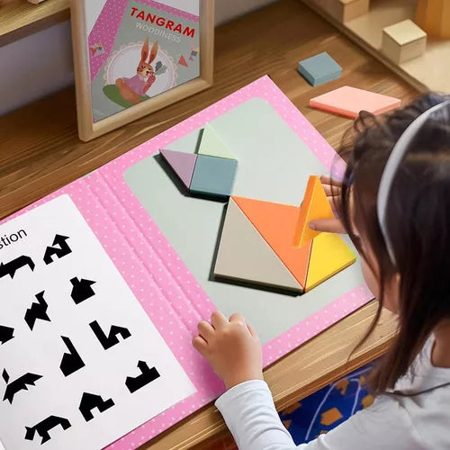 Tangram Magnético de Madera Montessori
