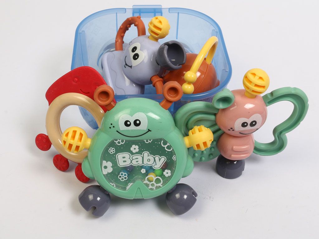 Set Sonajeros Carritos Para Bebes x5