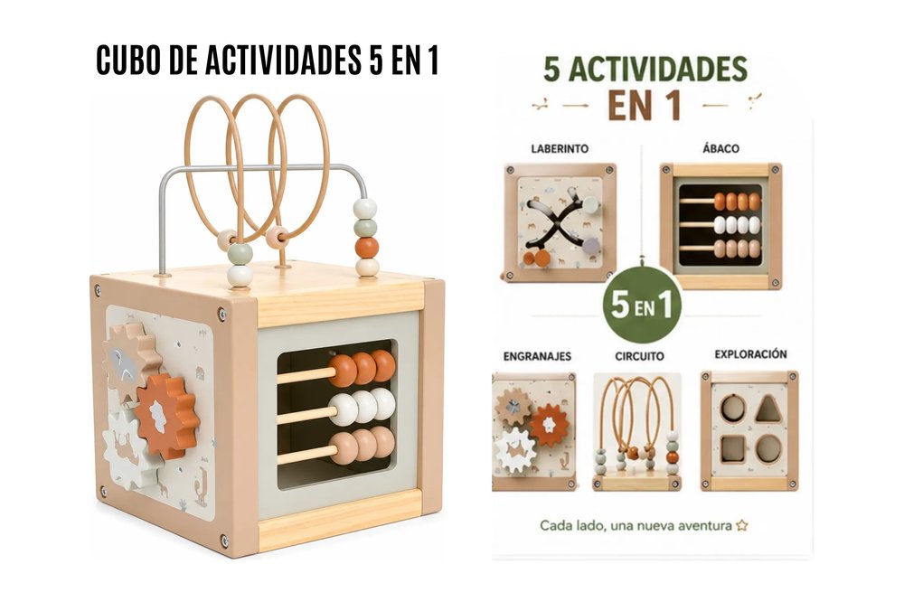 Cubo Montessori en Madera
