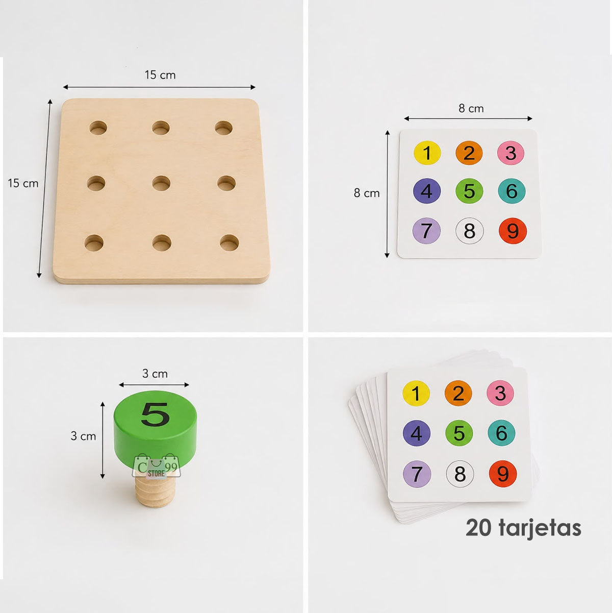 Tablero enrosca y aprende