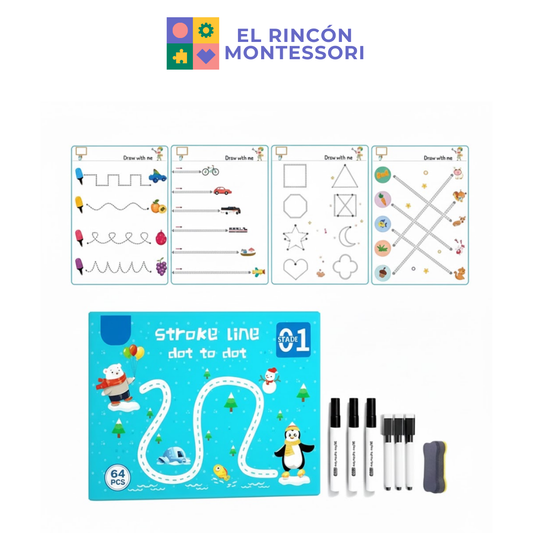 Libro Didáctico De Trazos Montessori