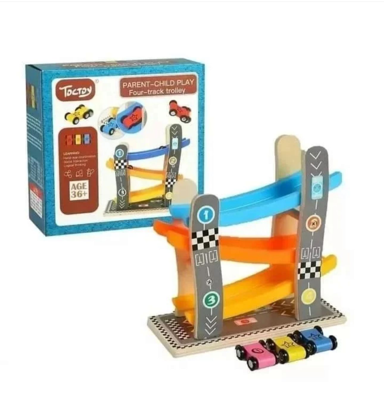 Desafío De Carreras En Madera