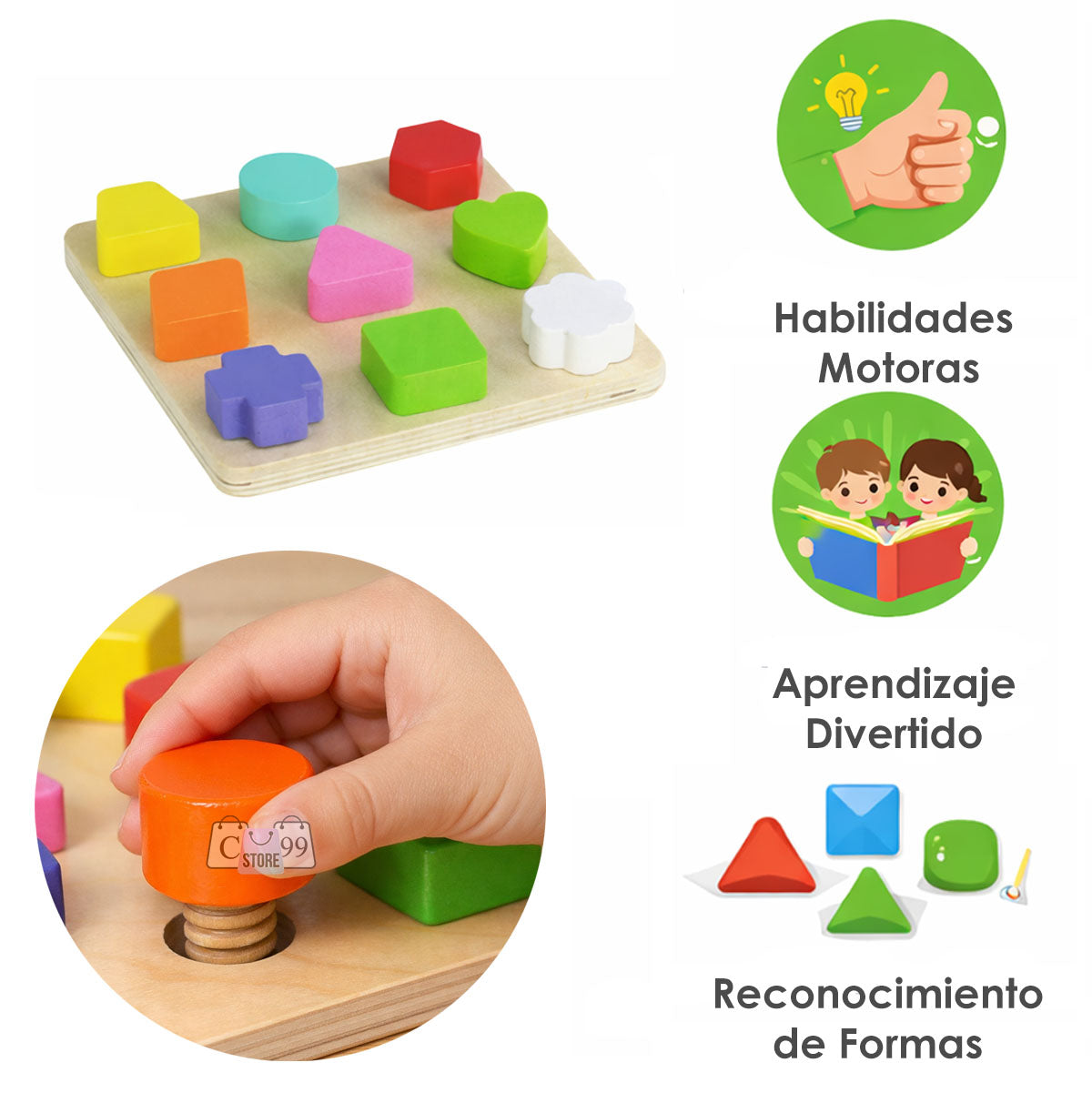 Tablero enrosca y aprende