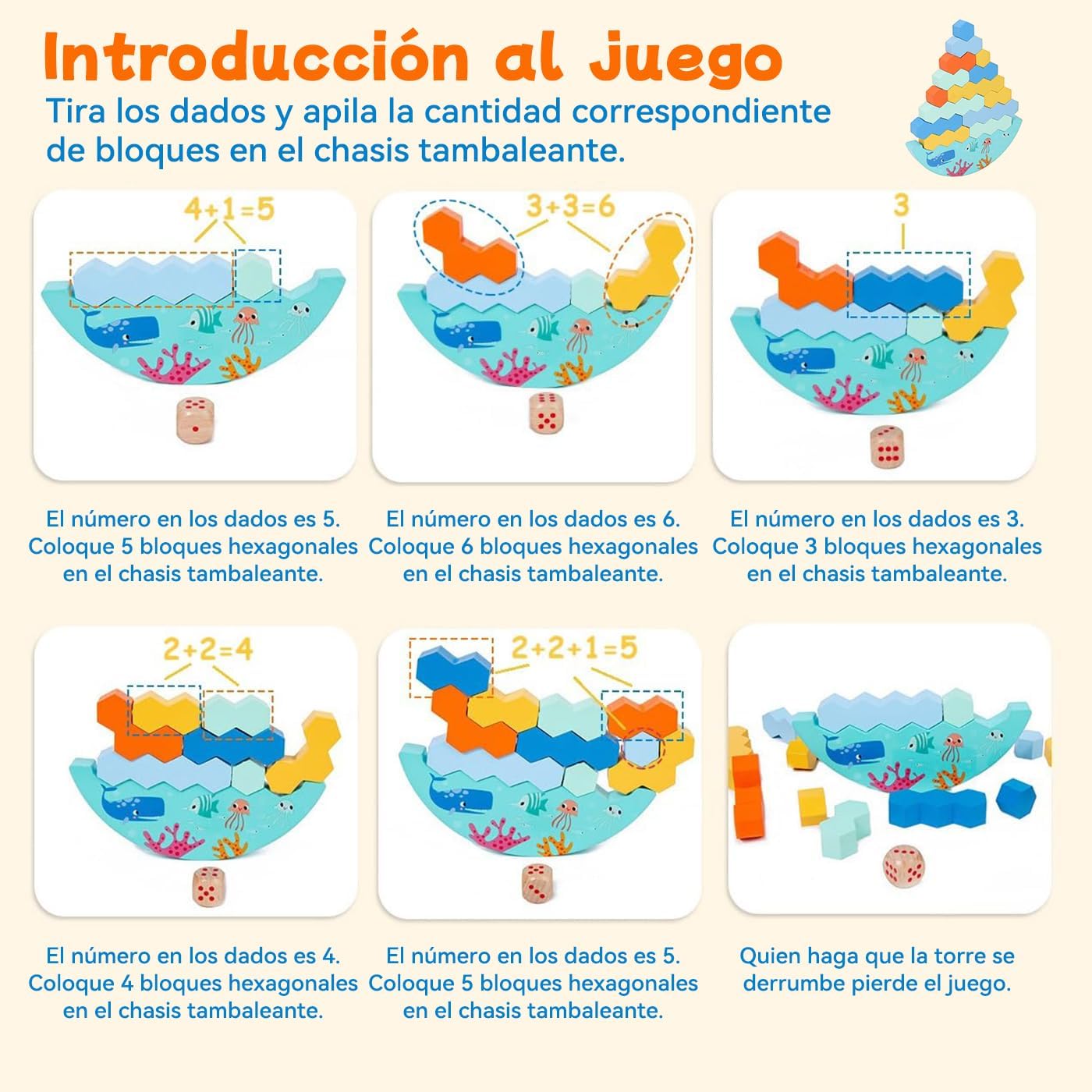 Juego De Apilamiento Y Equilibrio