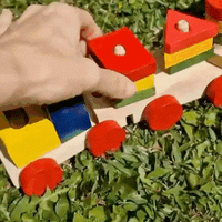 Tren De Madera Didáctico