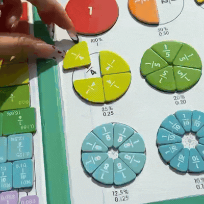 Libro Magnético de Matemáticas y Fracciones
