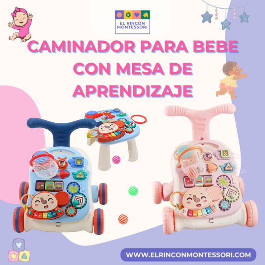 Caminador Para Bebe Con Mesa De Aprendizaje