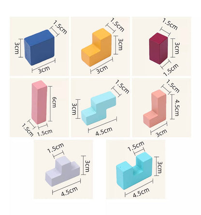 Tetris Montessori en Madera