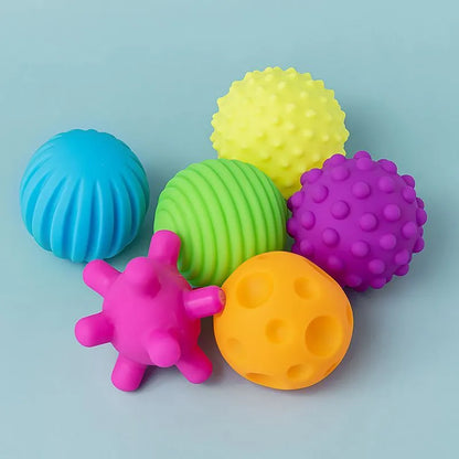 Pack De Pelotas Sensoriales Para Bebes X6