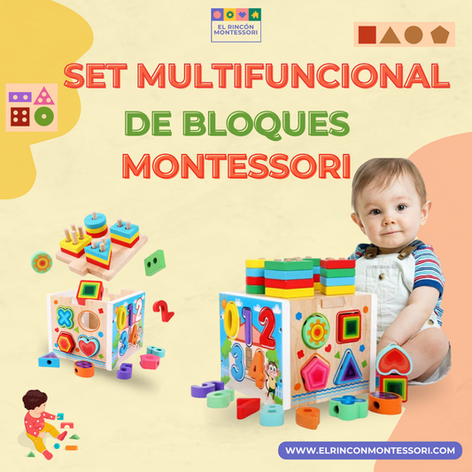 Set Multifuncional de Bloques Montessori