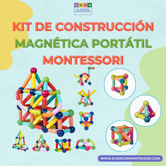 Kit de Construcción Magnética Portátil Montessori