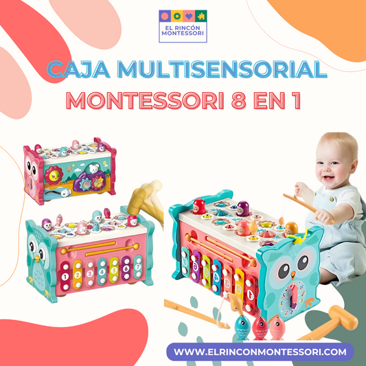 Caja Multisensorial Montessori 8 En 1