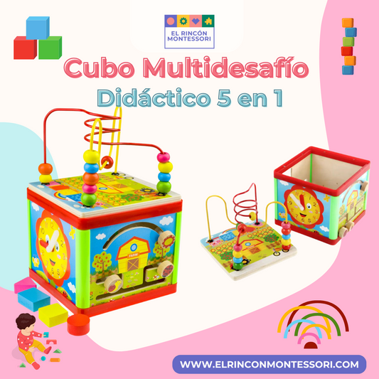 Cubo Multidesafío Didáctico 5 en 1