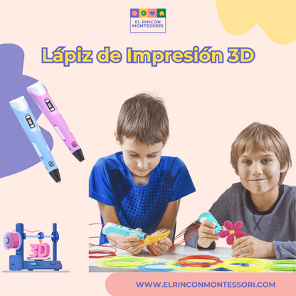 Lápiz de Impresión 3D infantil.