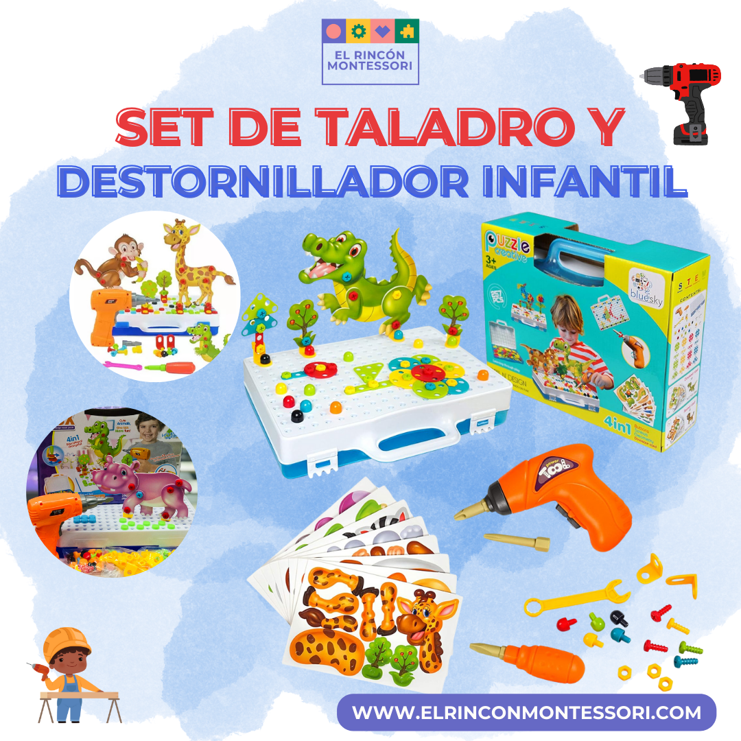 Set Taladro y Destornillador Infantil