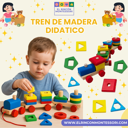Tren De Madera Didáctico