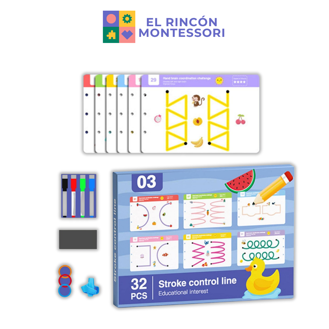 Libro Didáctico De Trazos Montessori