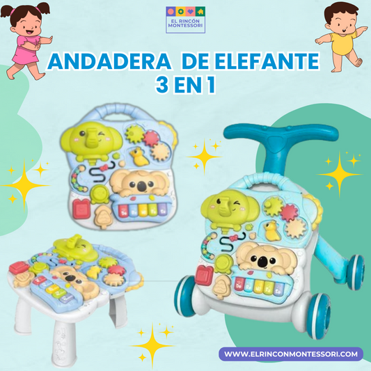 Andadera Elefante 3 En 1