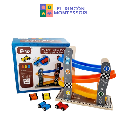 Desafío De Carreras En Madera