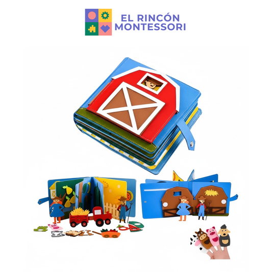 Libro Sensorial Montessori - Granja Interactiva